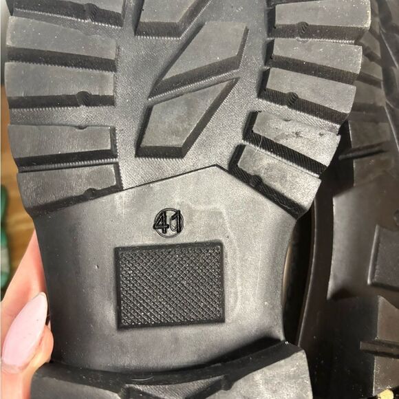 Cream Gold chunky loafers with Horsebit Detail size EU 41/ us 10.5 EUC - Picture 5 of 6